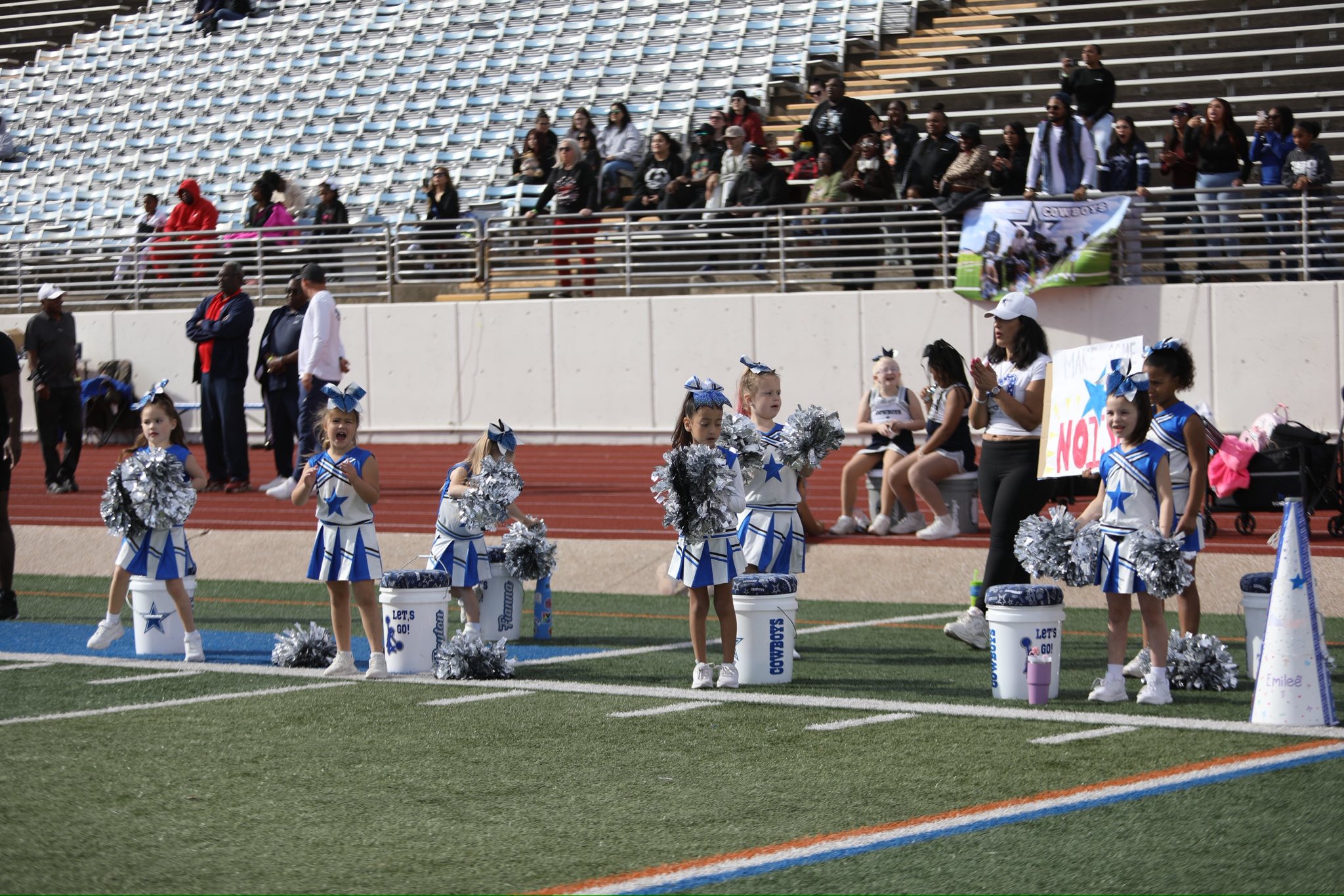 Coach Sarra on the field